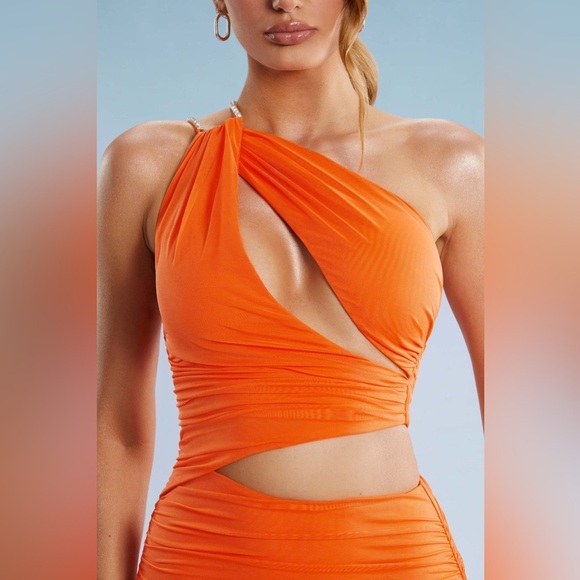 Oh Polly Embellished Draped Mini Party Dress - Picture 2 of 14